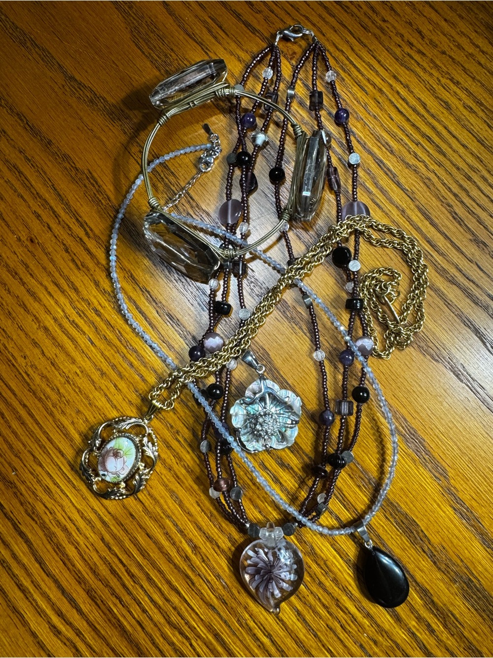 Vintage & Modern Floral Jewelry Bundle